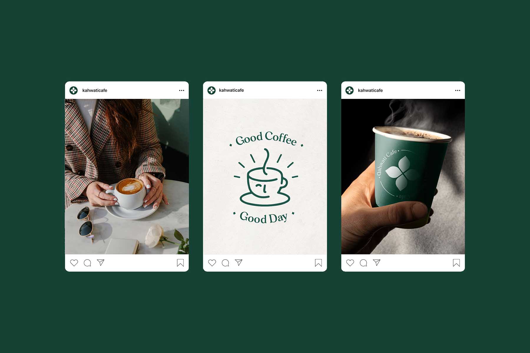 Kahwati Cafe branding and website